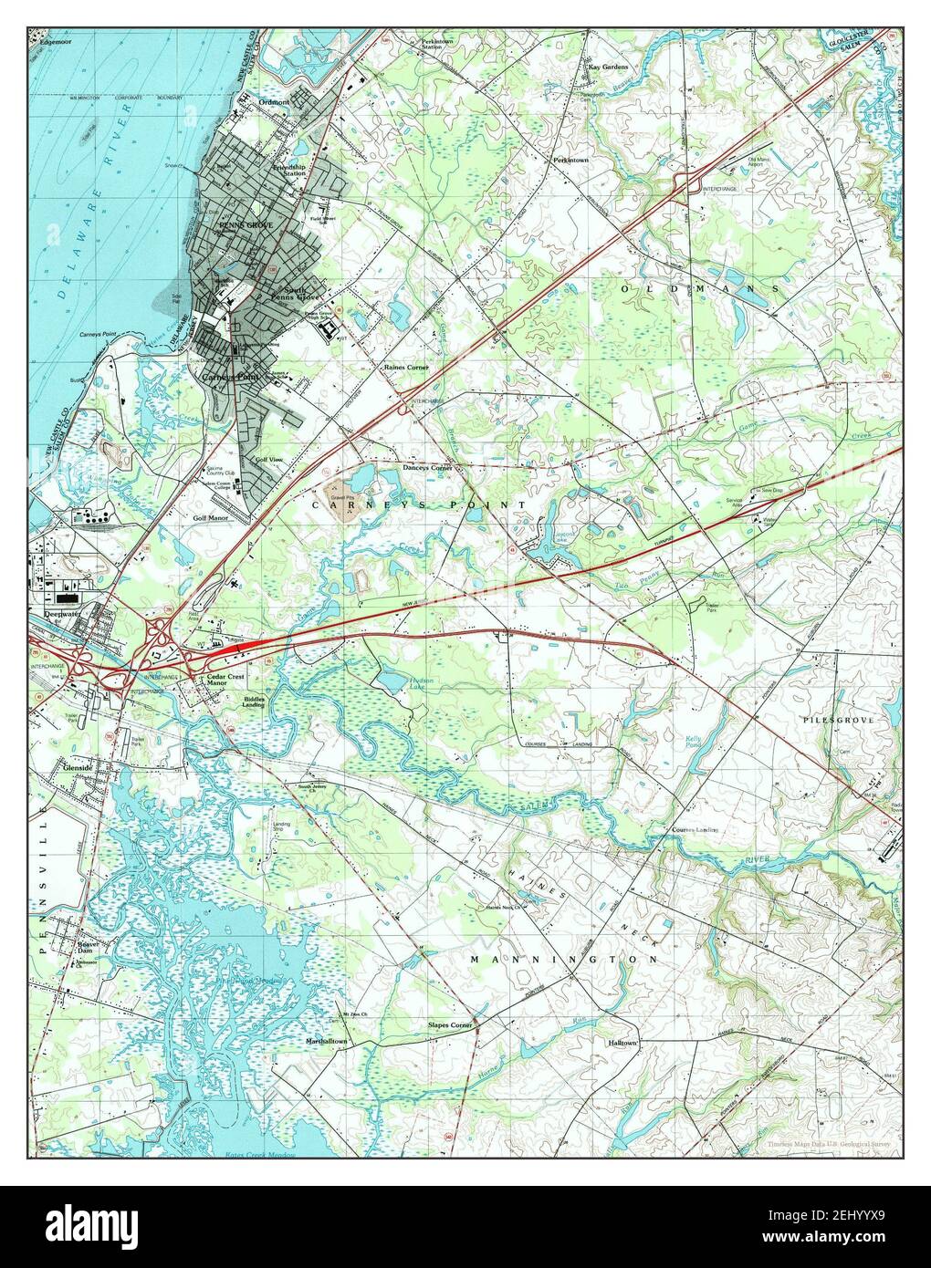 Penns grove new jersey map hires stock photography and images Alamy