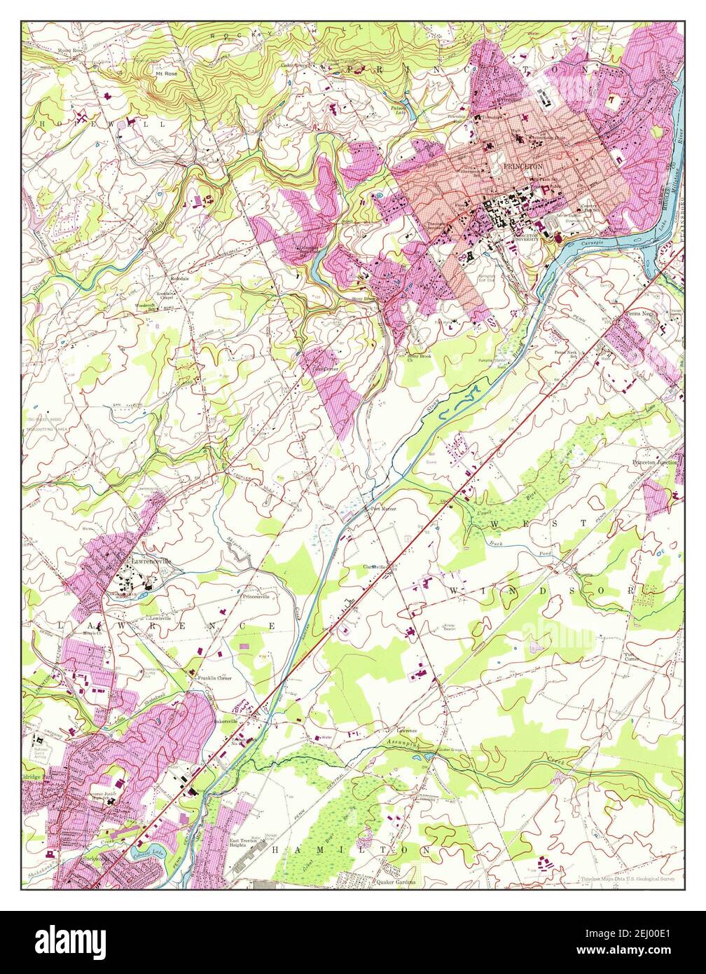 Map of new princeton hires stock photography and images Alamy