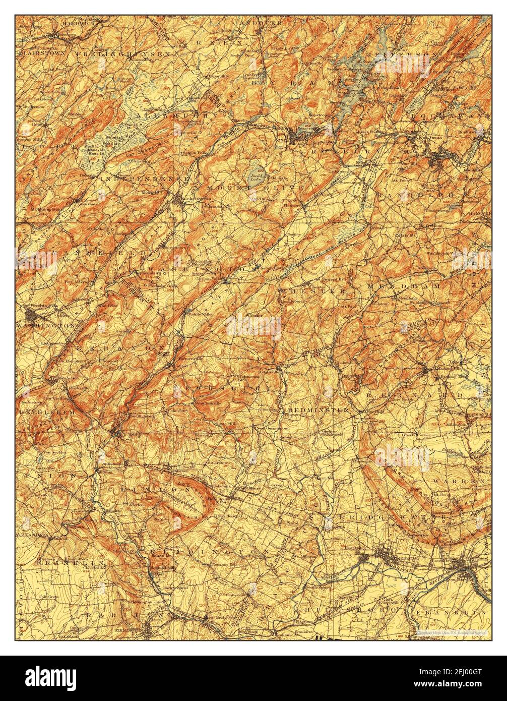 Raritan, New Jersey, map 1905, 1:125000, United States of America by Timeless Maps, data U.S. Geological Survey Stock Photo