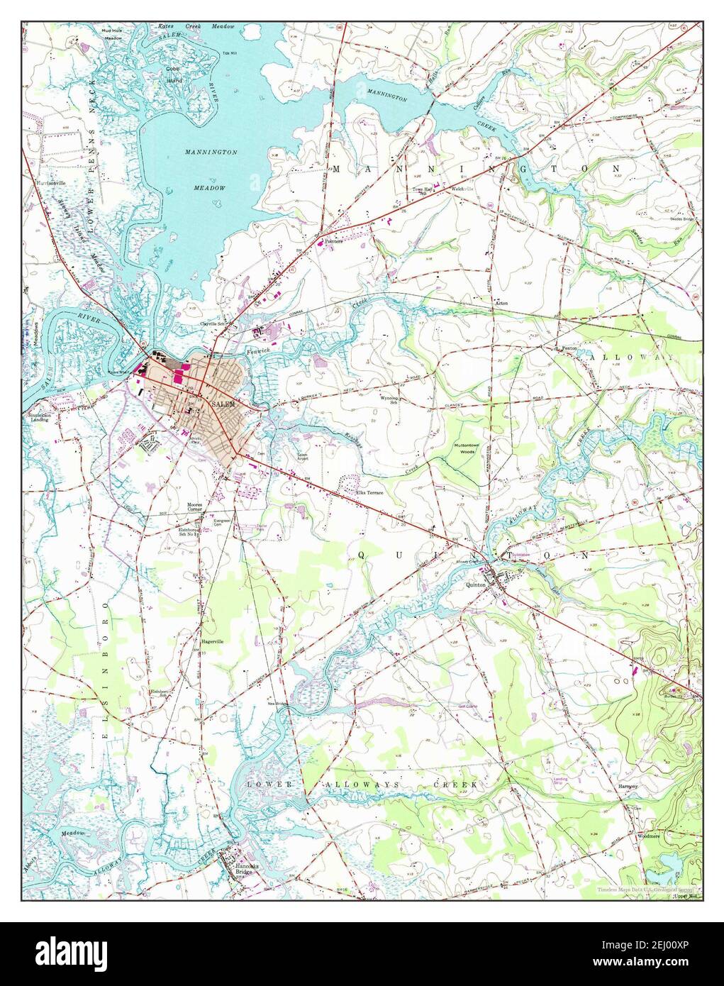 Salem, New Jersey, map 1948, 124000, United States of America by Timeless Maps, data U.S