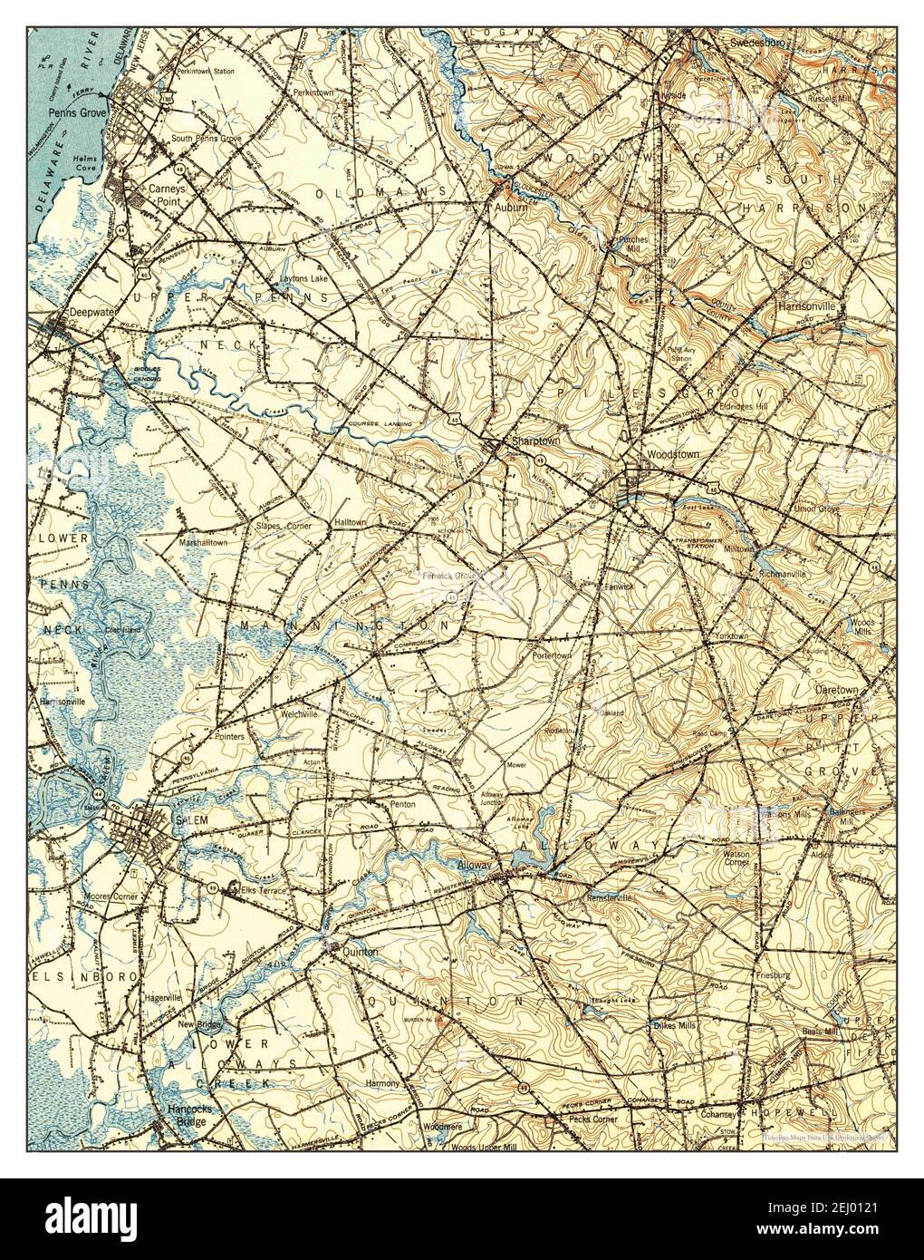Salem, New Jersey, map 1948, 162500, United States of America by Timeless Maps, data U.S