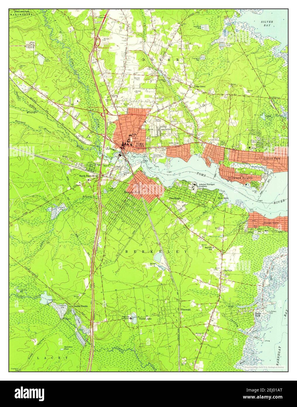Map of toms river hires stock photography and images Alamy