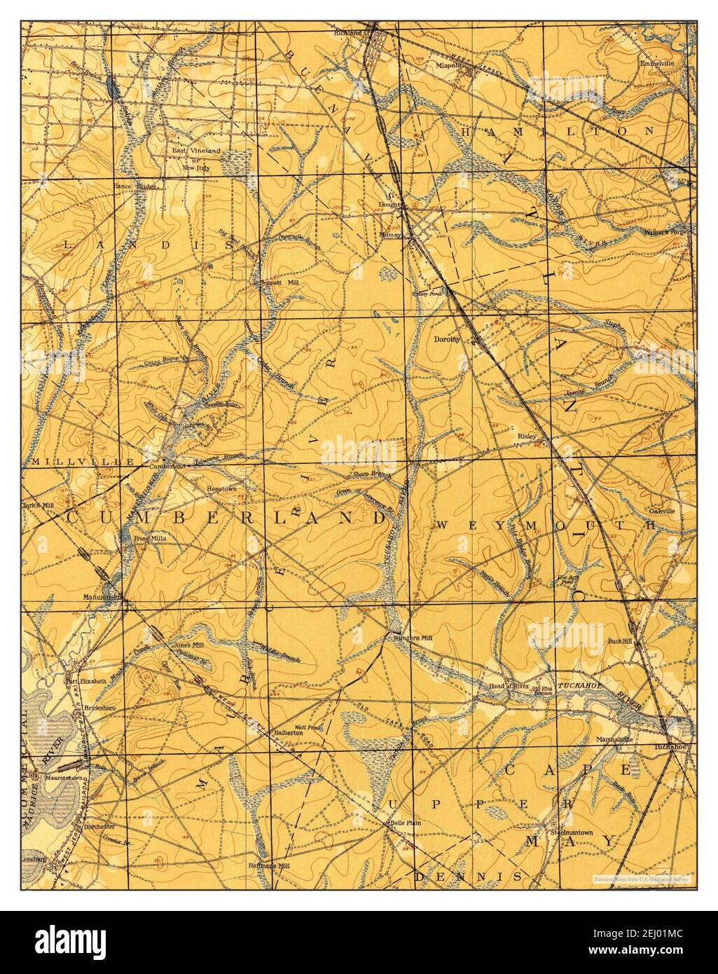 Tuckahoe, New Jersey, map 1918, 162500, United States of America by Timeless Maps, data U.S