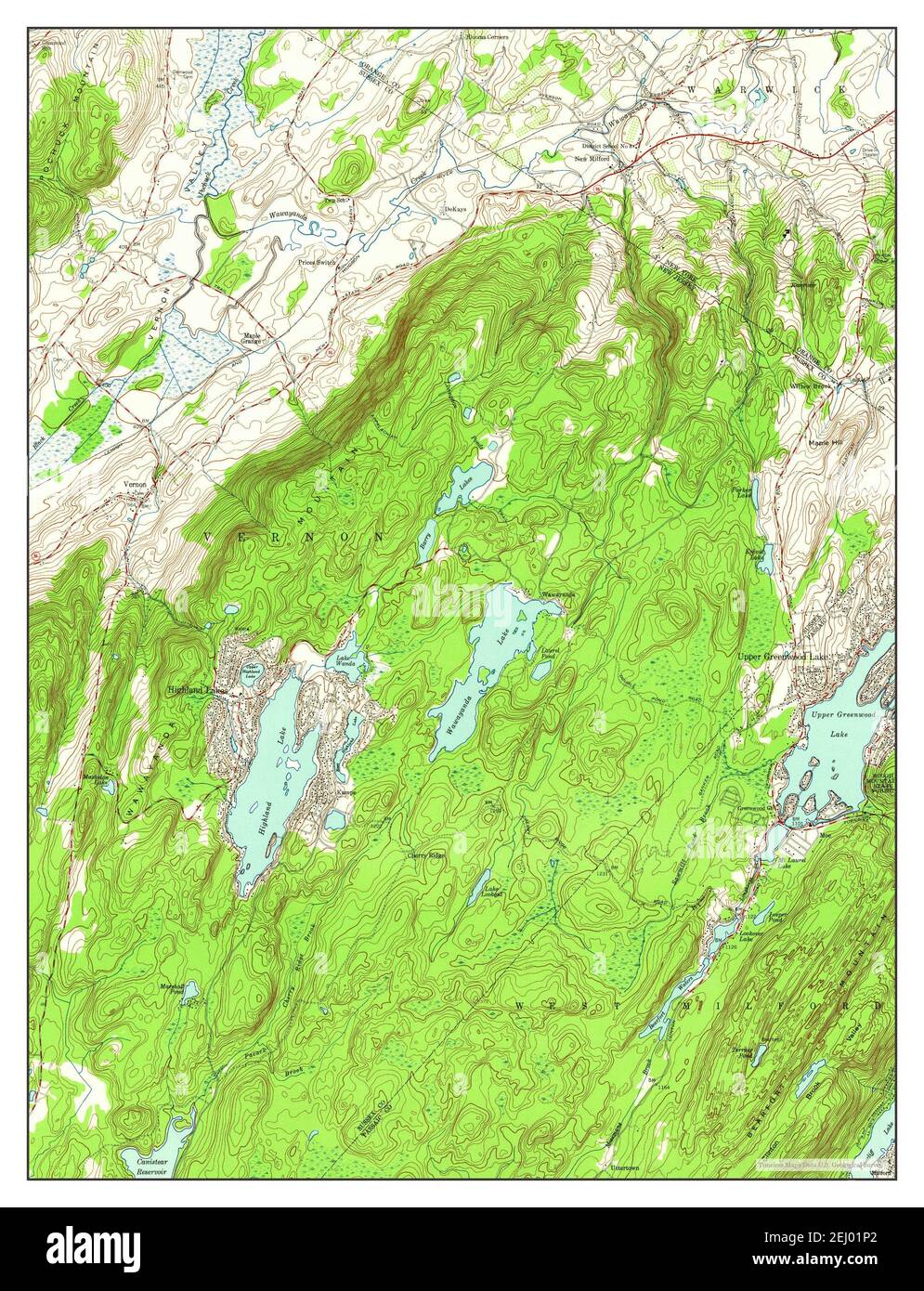 Wawayanda, New Jersey, map 1954, 1:24000, United States of America by ...