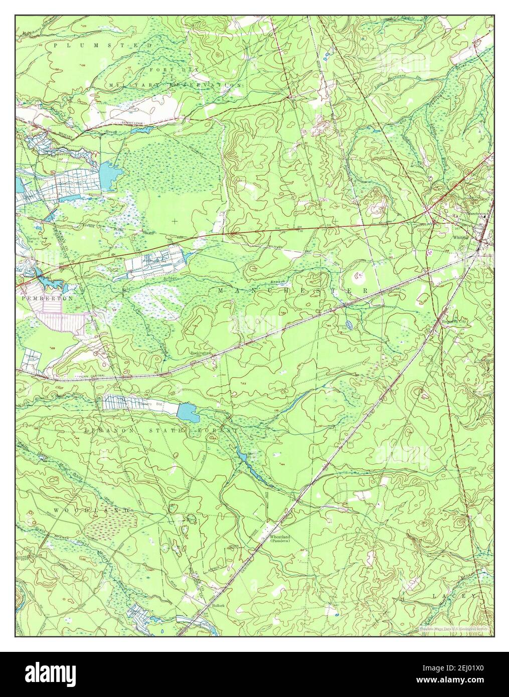 Whiting, New Jersey, map 1957, 124000, United States of America by Timeless Maps, data U.S