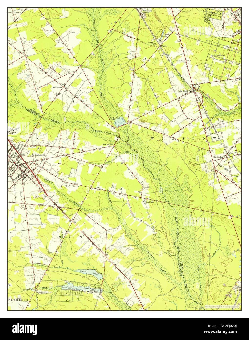 Williamstown new jersey map hires stock photography and images Alamy