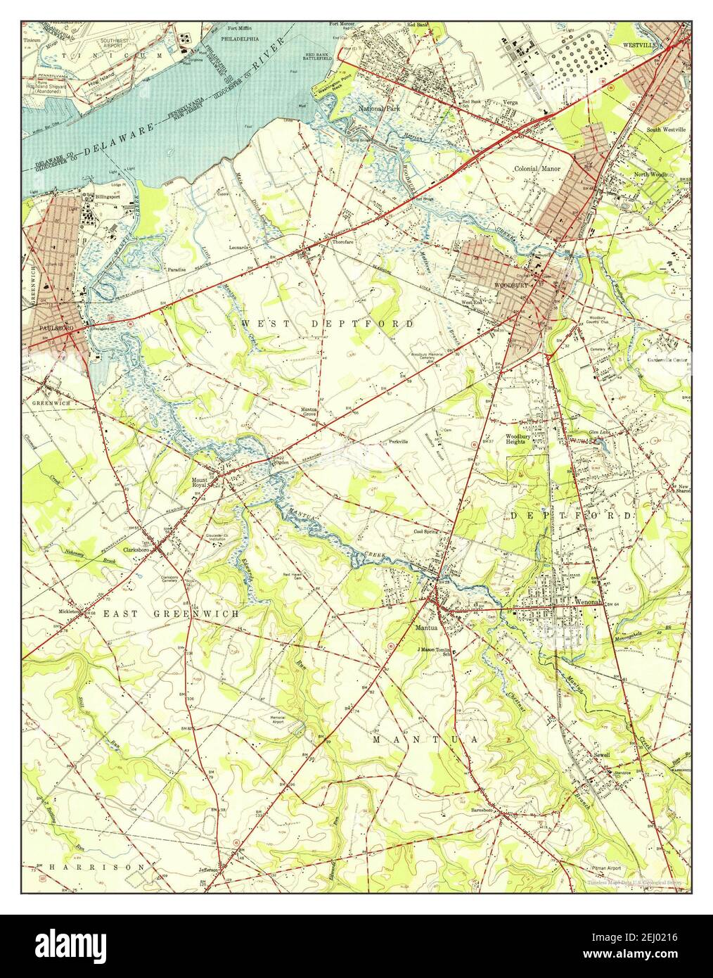 Woodbury new jersey map hires stock photography and images Alamy