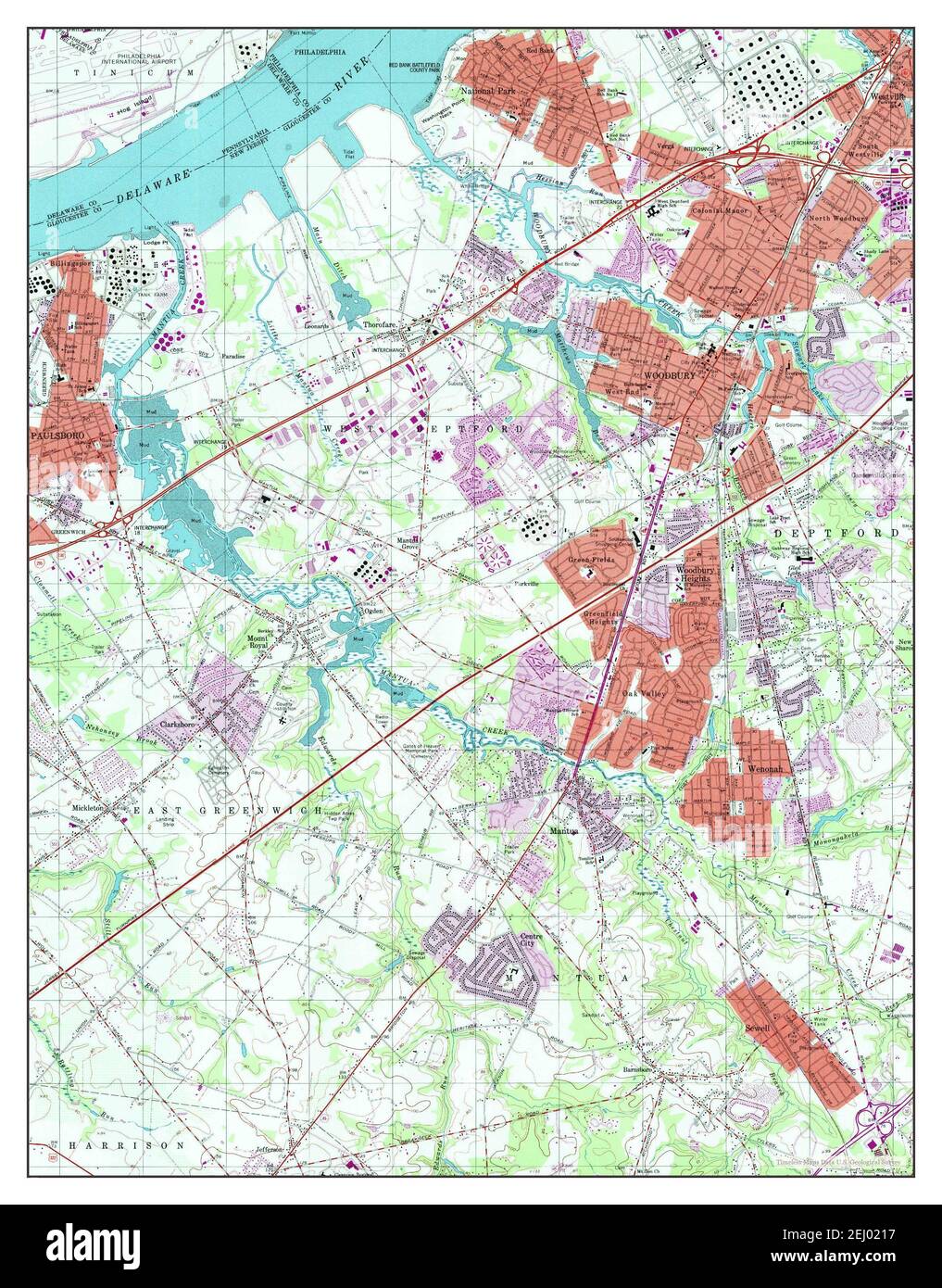 Map of woodbury new jersey hires stock photography and images Alamy