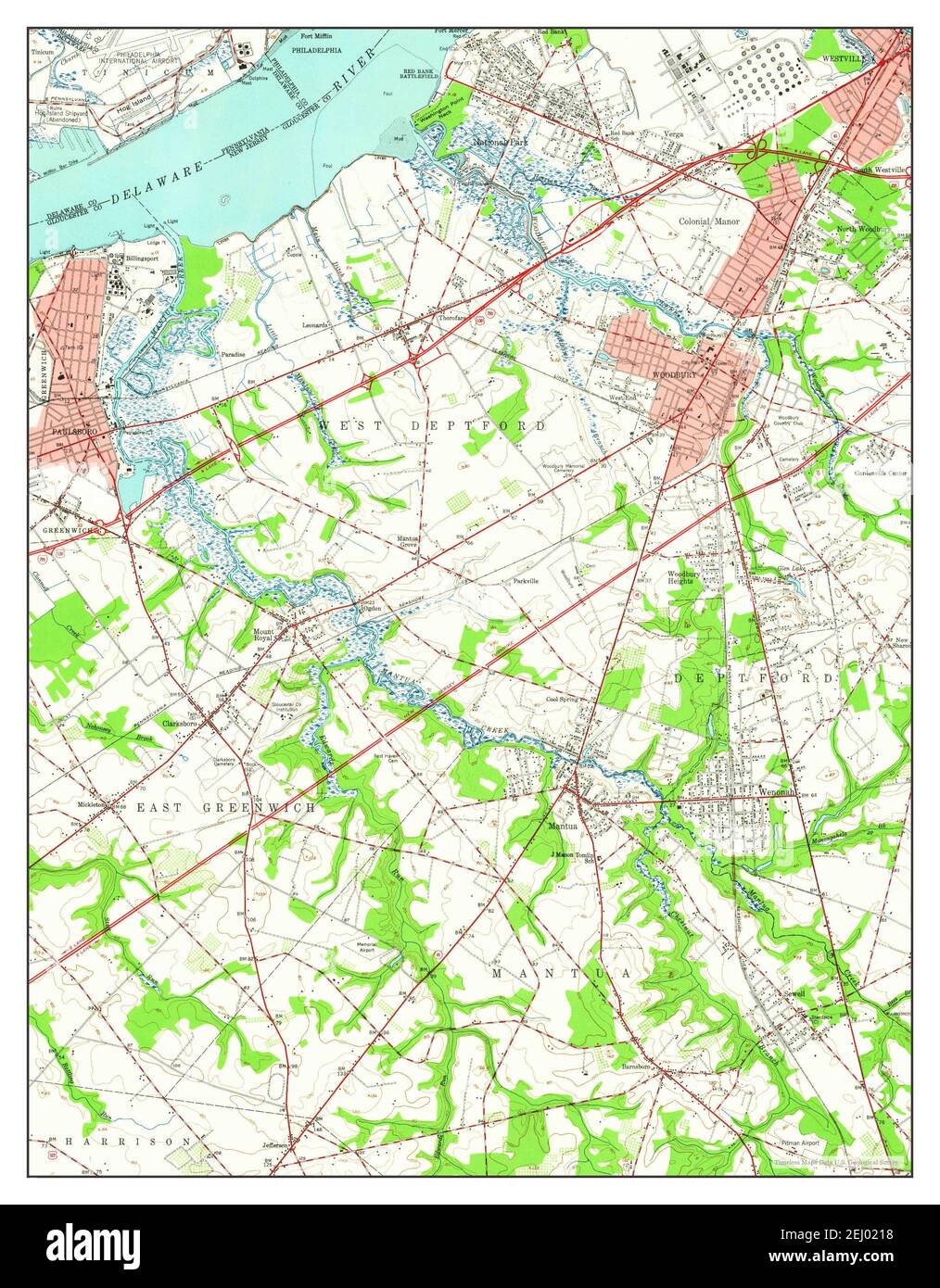 Woodbury new jersey map Cut Out Stock Images & Pictures Alamy