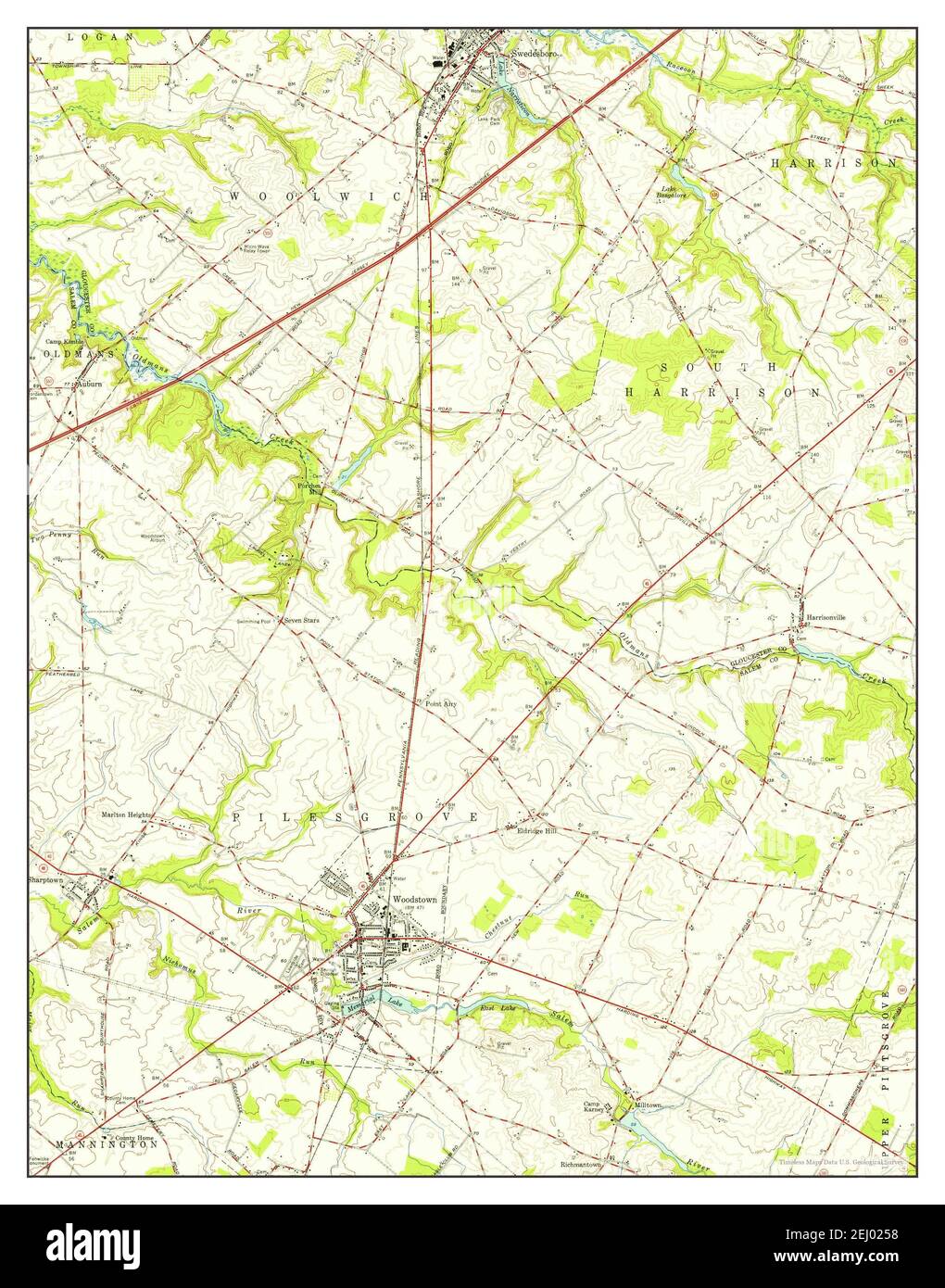 Woodstown map Cut Out Stock Images & Pictures Alamy