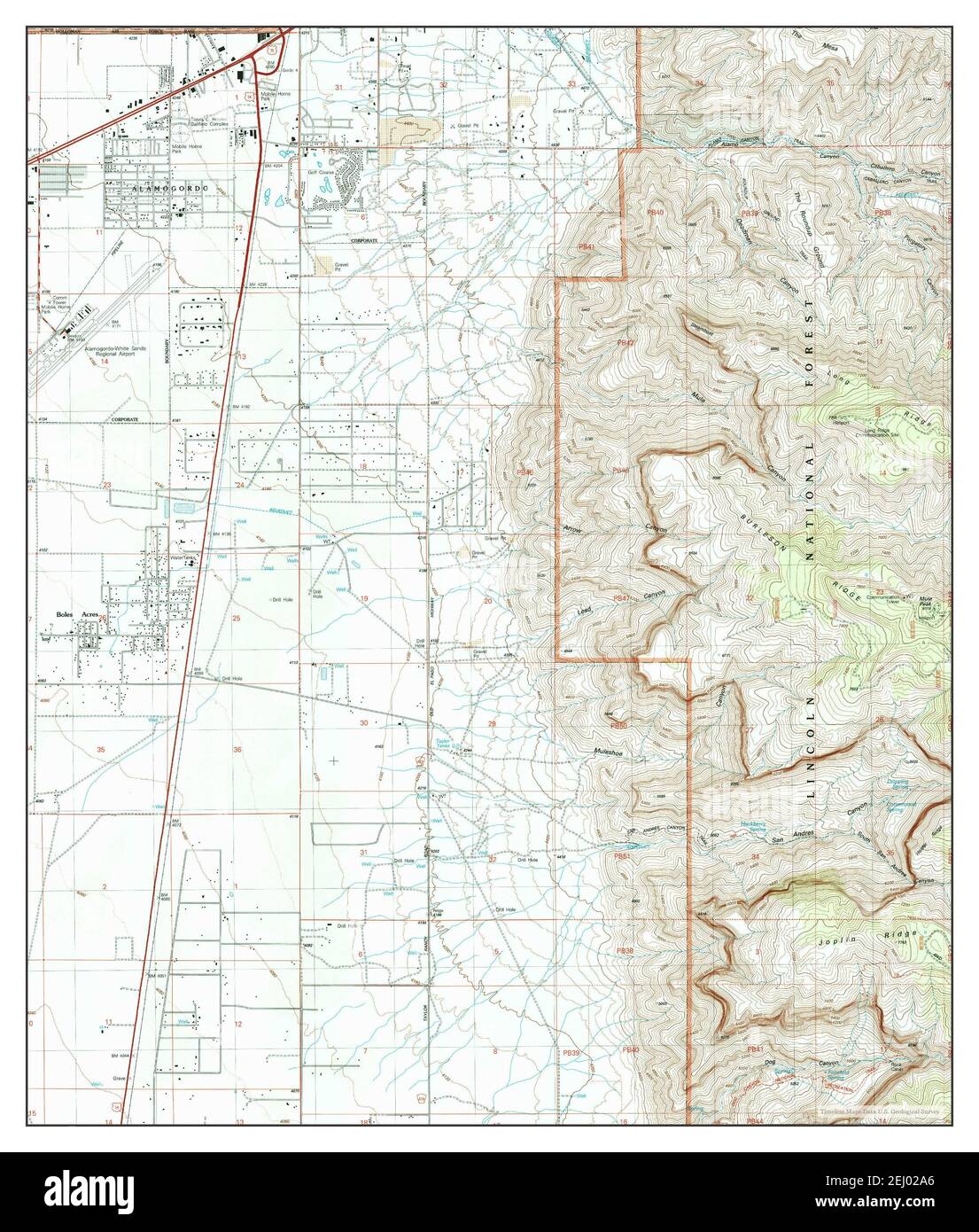 Alamogordo new mexico map hires stock photography and images Alamy
