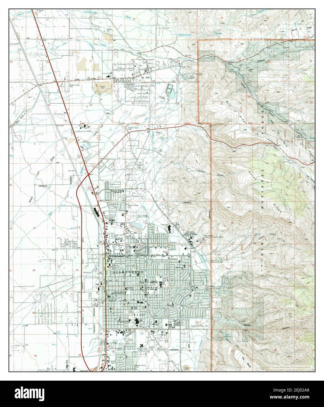 Alamogordo map Cut Out Stock Images & Pictures Alamy