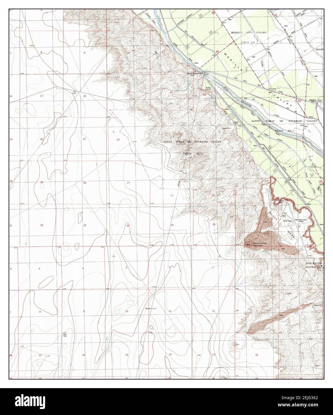 Black Mesa New Mexico Map Black Mesa New Mexico Cut Out Stock Images & Pictures - Alamy