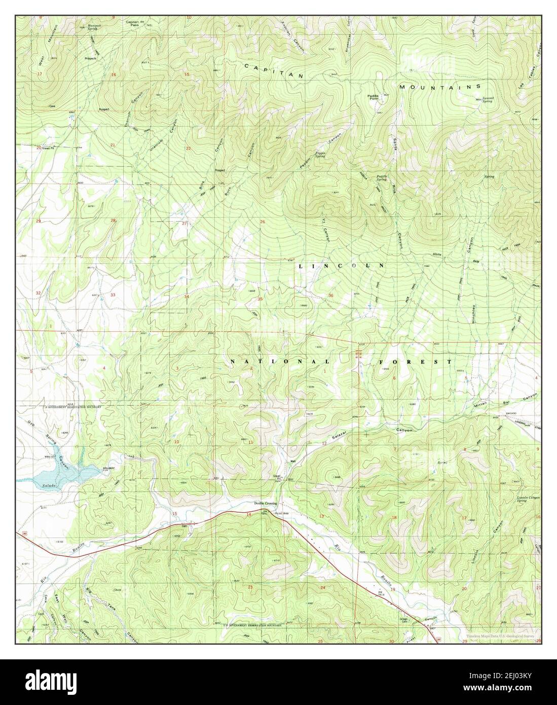 Capitan Pass, New Mexico, map 1981, 124000, United States of America