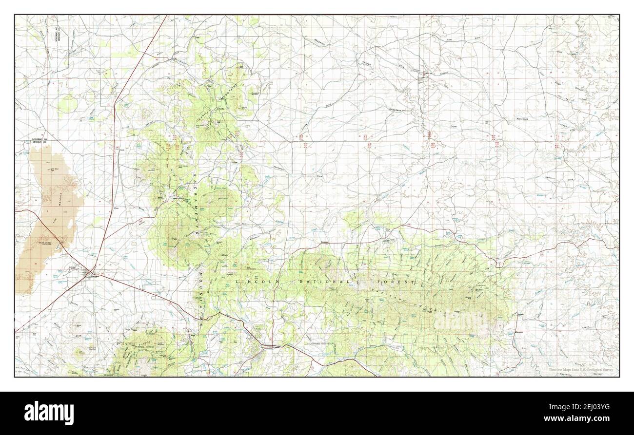 Carrizozo New Mexico Map 1981 1 100000 United States Of America By   Carrizozo New Mexico Map 1981 1100000 United States Of America By Timeless Maps Data Us Geological Survey 2EJ03YG 