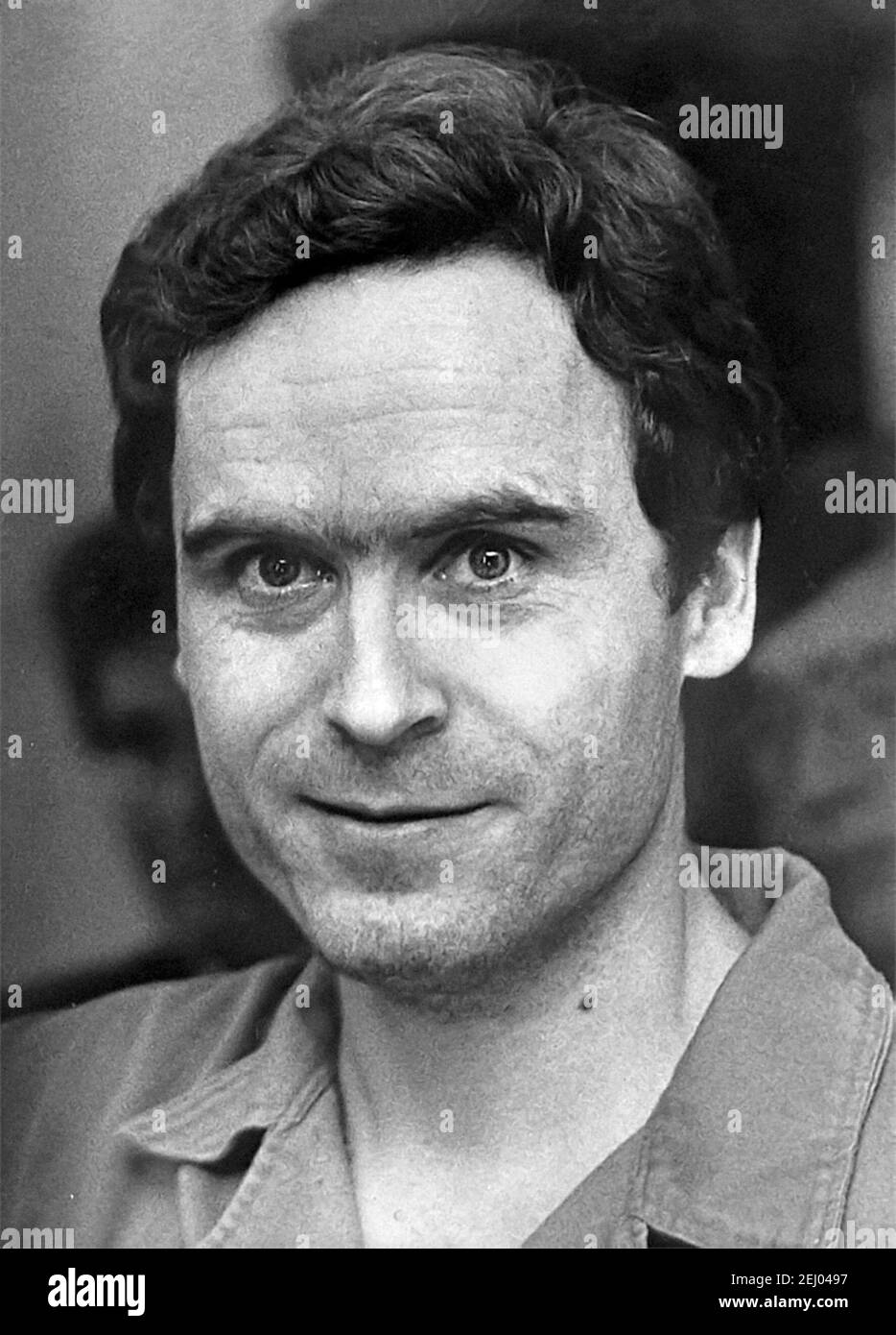 Ted Bundy. Portrait of the American serial killer, Theodore Robert Bundy (b. Cowell,  1946-1989), DOC photograph, 1978 Stock Photo