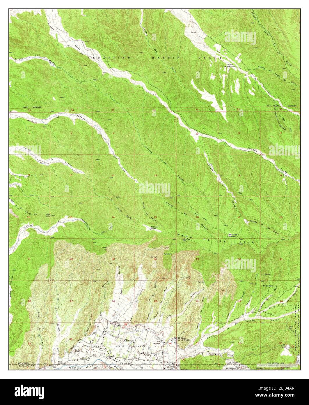 Map of chimayo Cut Out Stock Images & Pictures Alamy