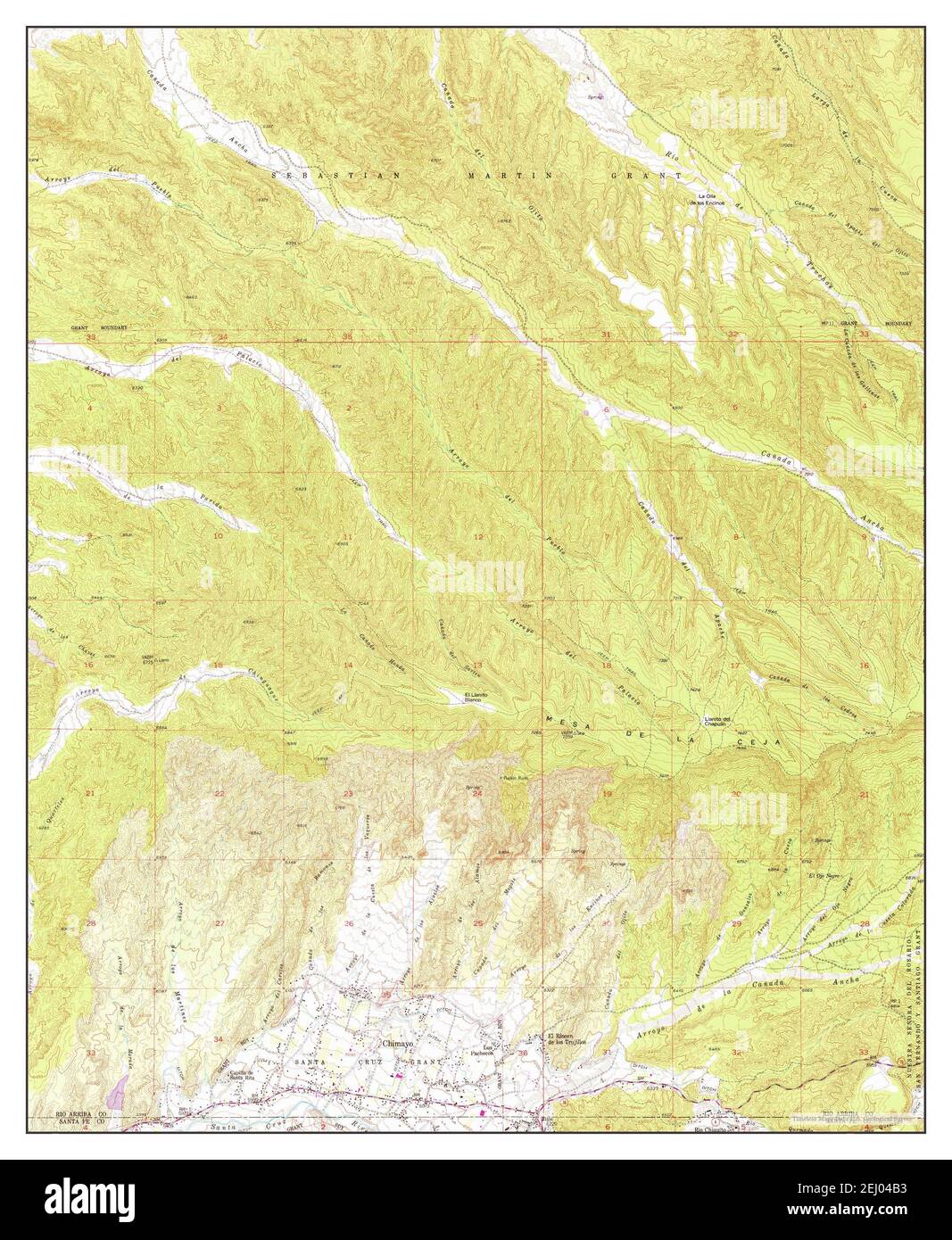 Chimayo New Mexico Map Chimayo, New Mexico, Map 1953, 1:24000, United States Of America By  Timeless Maps, Data U.s. Geological Survey Stock Photo - Alamy
