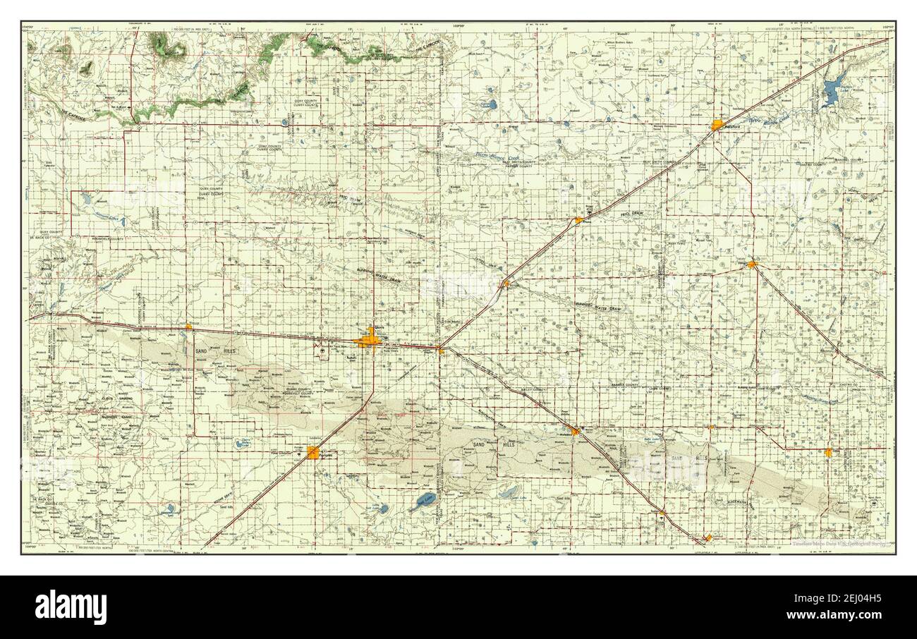 Clovis, New Mexico, map 1958, 1250000, United States of America by