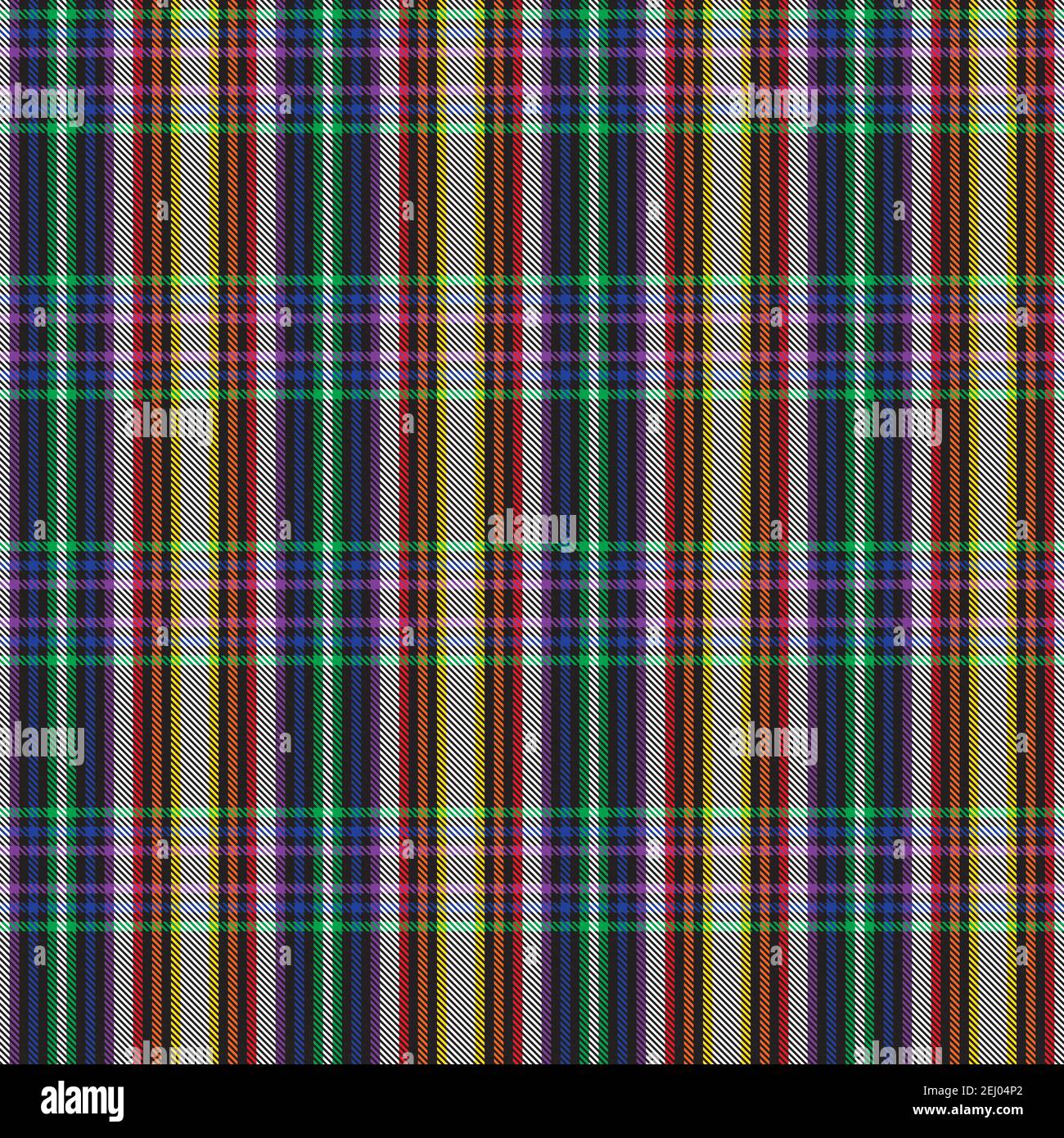 Rainbow Plaid, checkered, tartan seamless pattern suitable for fashion textiles and graphics Stock Vector