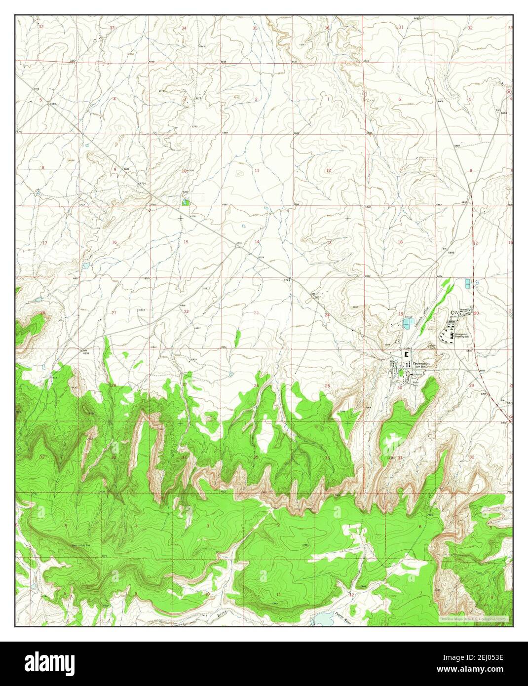 Crownpoint, New Mexico, map 1963, 124000, United States of America by Timeless Maps, data U.S