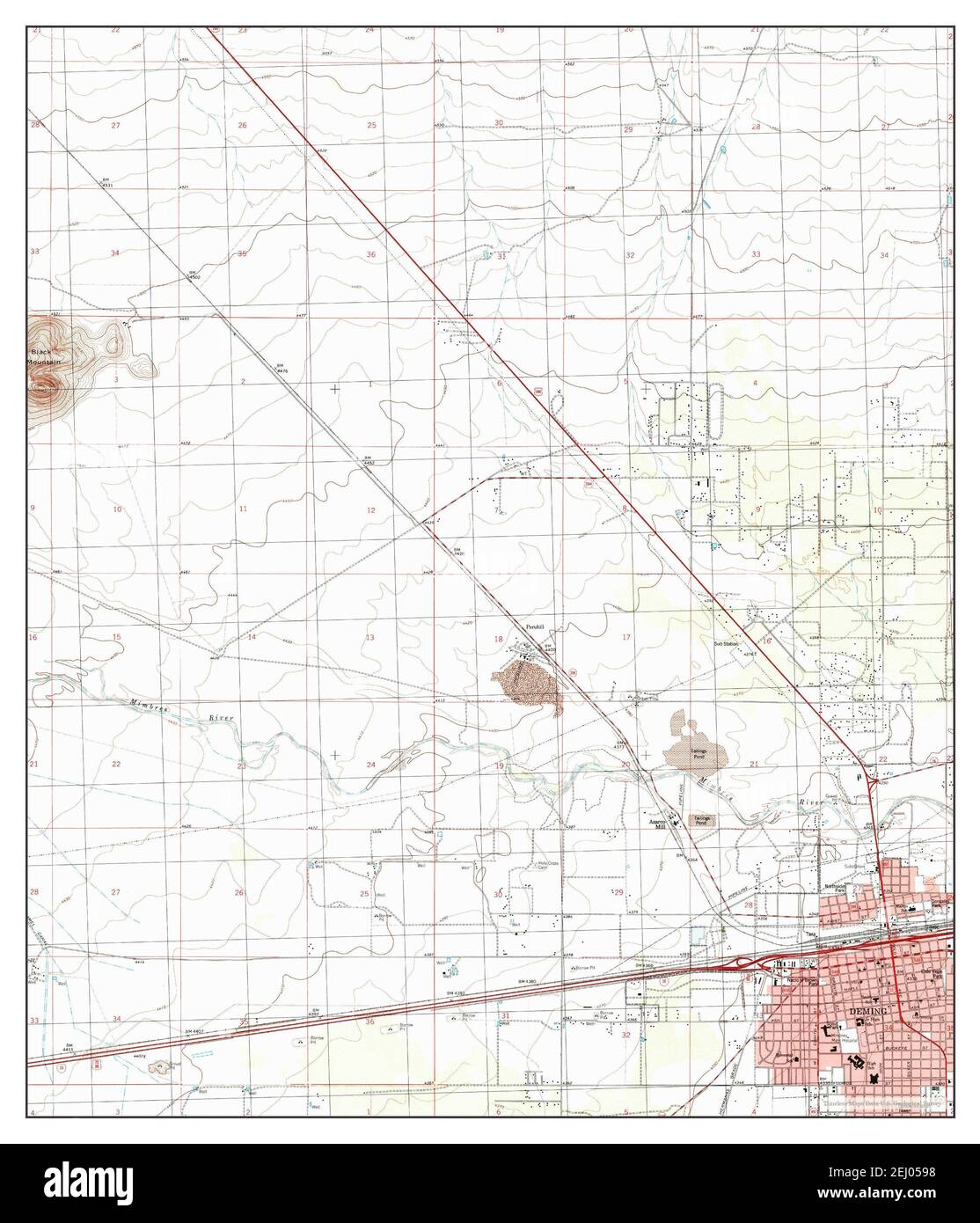 Map of Deming, New Mexico, 1996