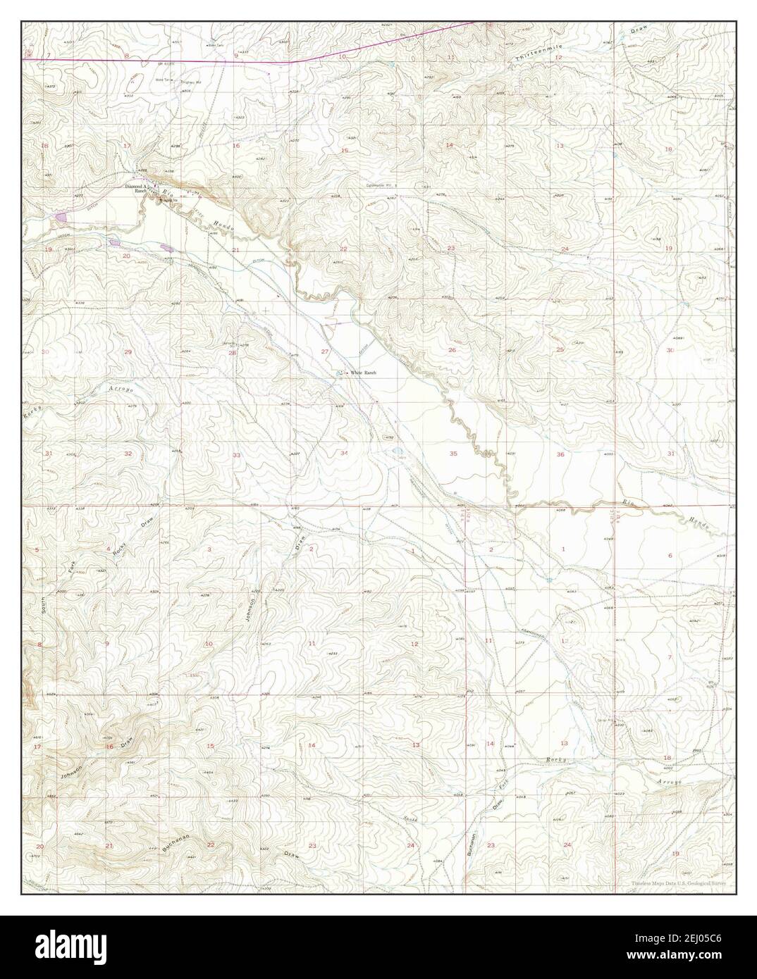 A geological and topographical map Cut Out Stock Images & Pictures - Alamy