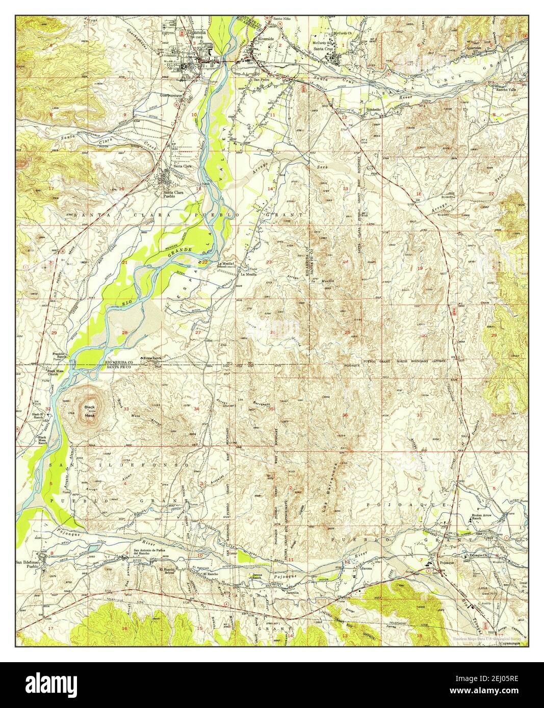 Map of espanola new mexico Cut Out Stock Images & Pictures Alamy