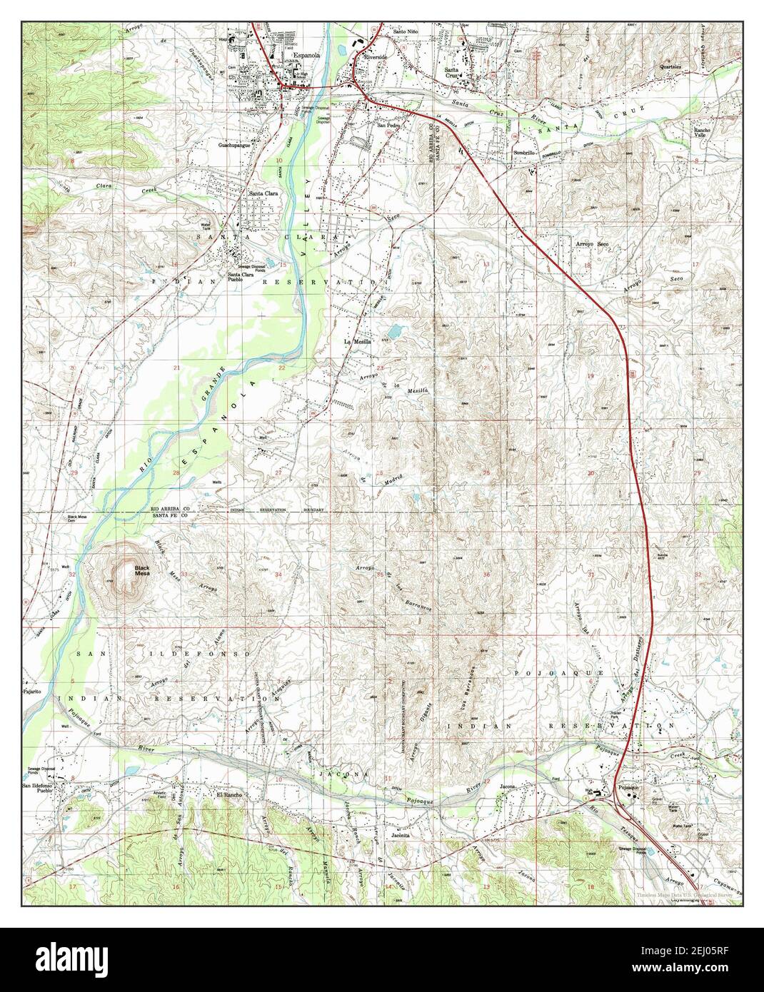 Espanola New Mexico Map Espanola, New Mexico, Map 1984, 1:24000, United States Of America By  Timeless Maps, Data U.s. Geological Survey Stock Photo - Alamy