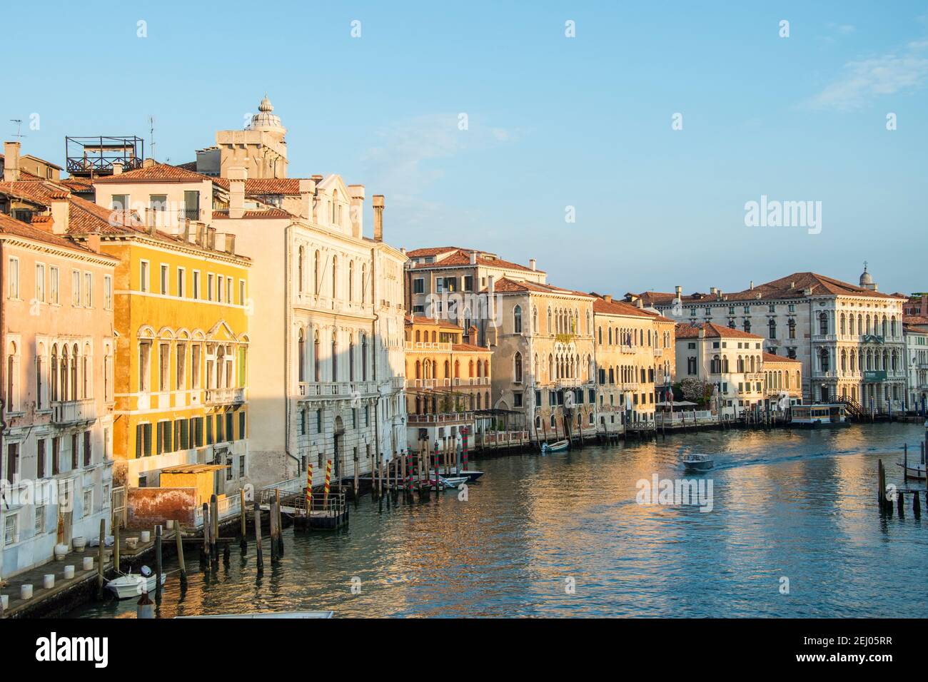 Building on the Grand Canal, city of Venice, Italy, Europe Stock Photo