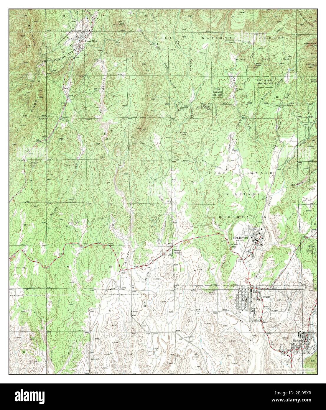Fort Bayard, New Mexico, map 1947, 124000, United States of America by