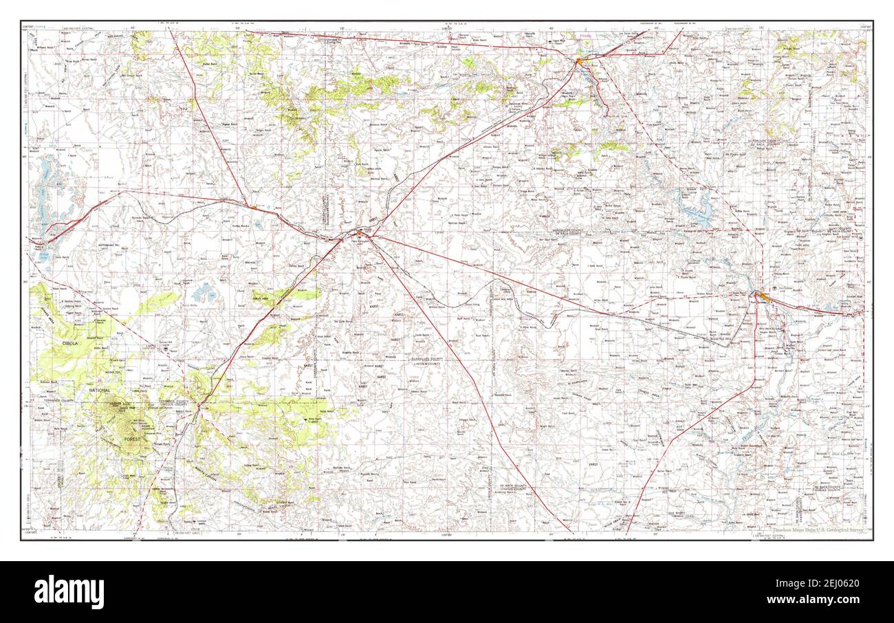 Fort Sumner, New Mexico, map 1954, 1:250000, United States of America 