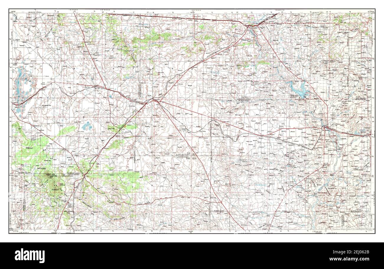 Fort Sumner, New Mexico, map 1954, 1:250000, United States of America 