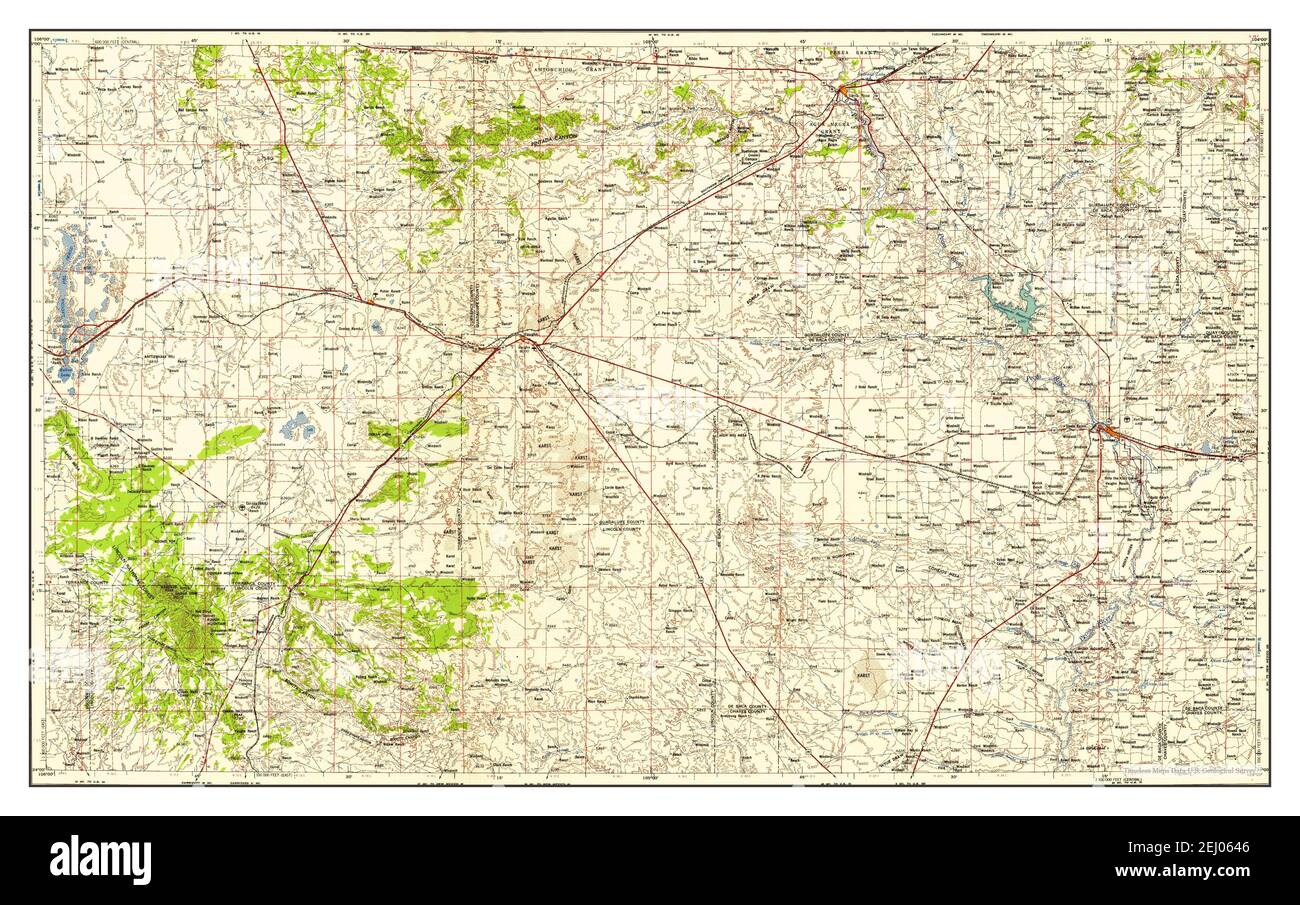 Fort Sumner, New Mexico, map 1958, 1250000, United States of America