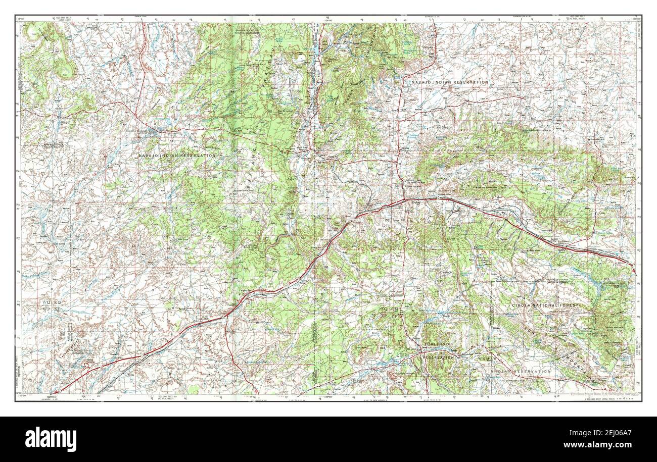 Gallup, New Mexico, map 1954, 1250000, United States of America by