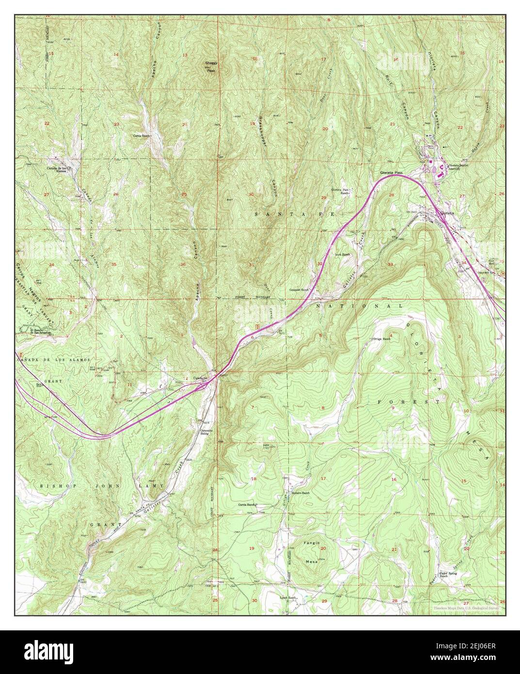 Glorieta new mexico map hires stock photography and images Alamy