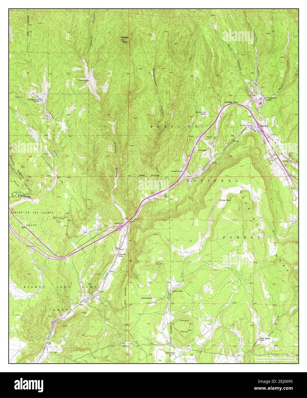 Map of glorieta new mexico hires stock photography and images Alamy