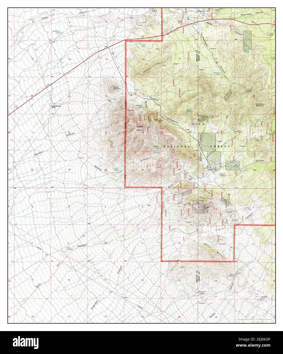 New mexico gold map Cut Out Stock Images & Pictures Alamy