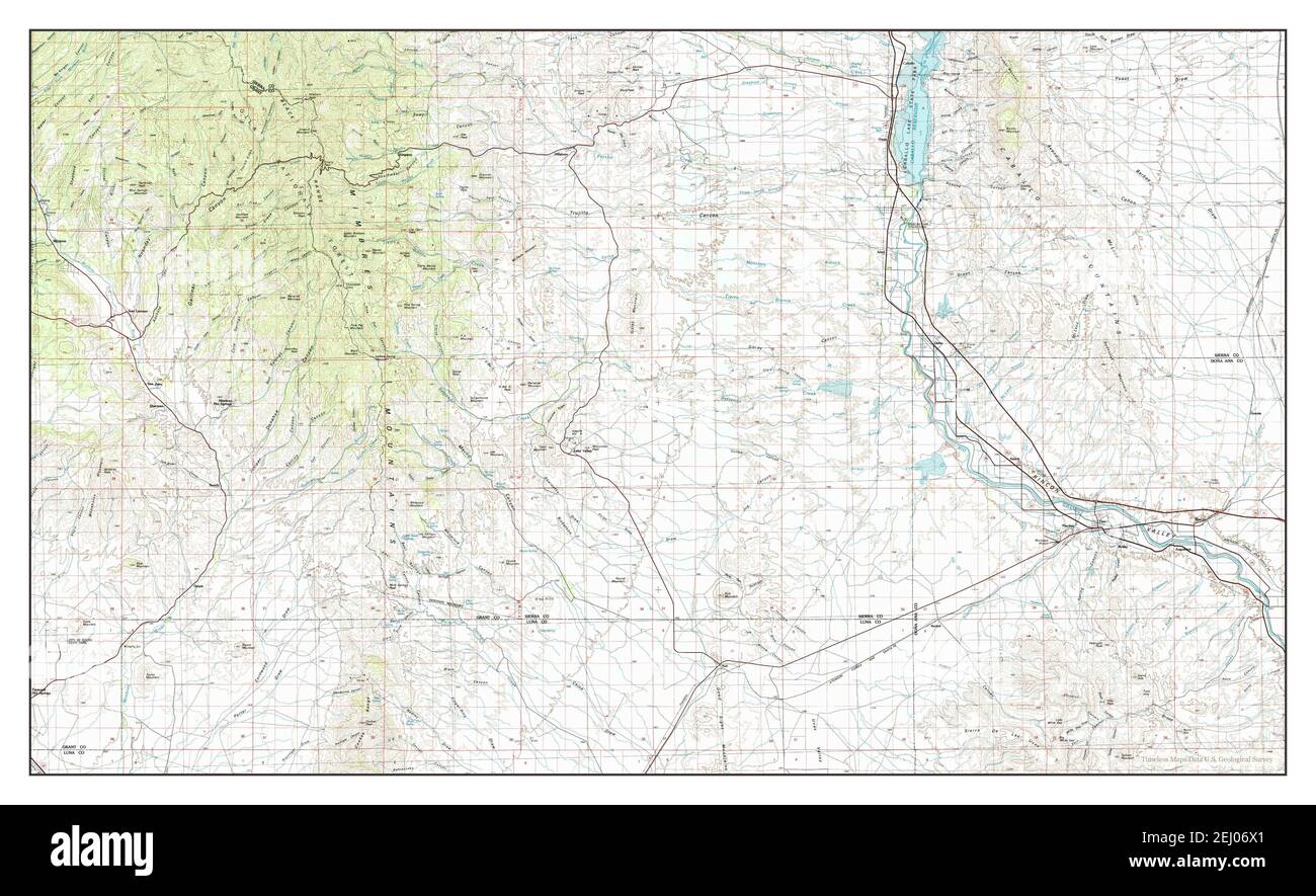 Hatch, New Mexico, map 1982, 1100000, United States of America by Timeless Maps, data U.S