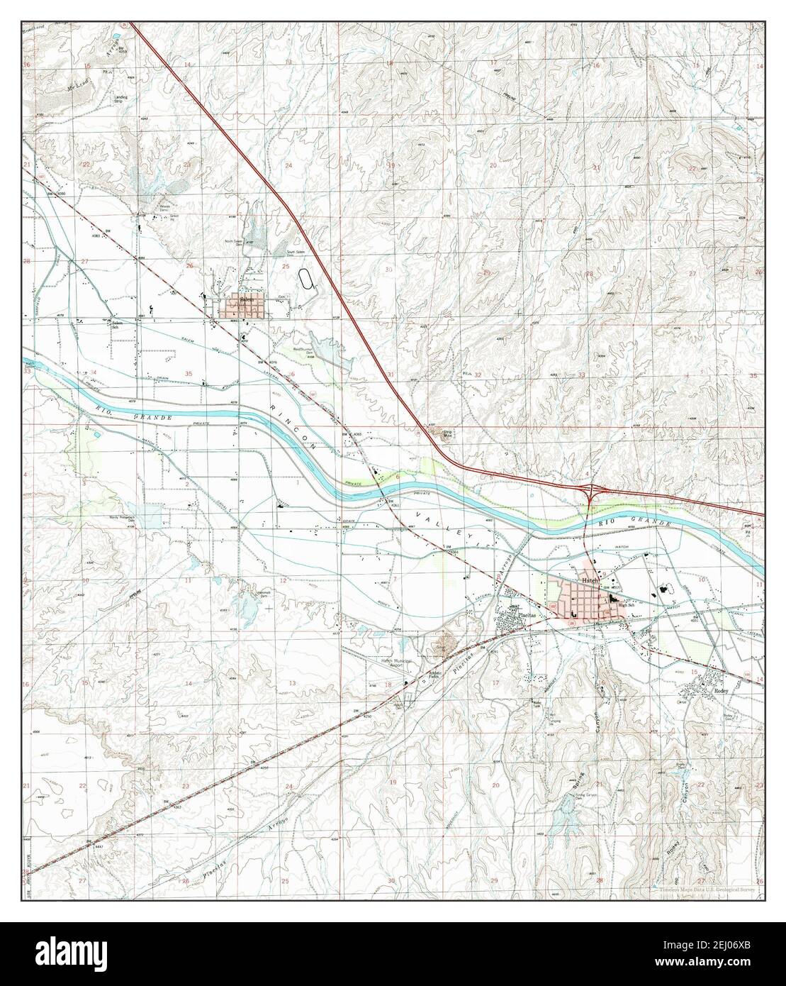 Map of hatch new mexico hires stock photography and images Alamy
