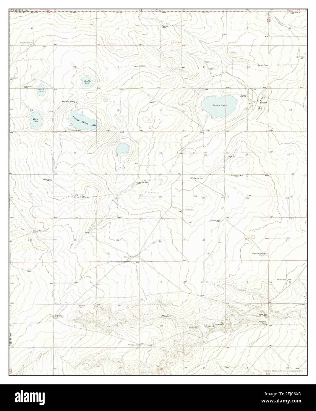 Hayden, New Mexico, map 1966, 1:24000, United States of America by Timeless Maps, data U.S. Geological Survey Stock Photo