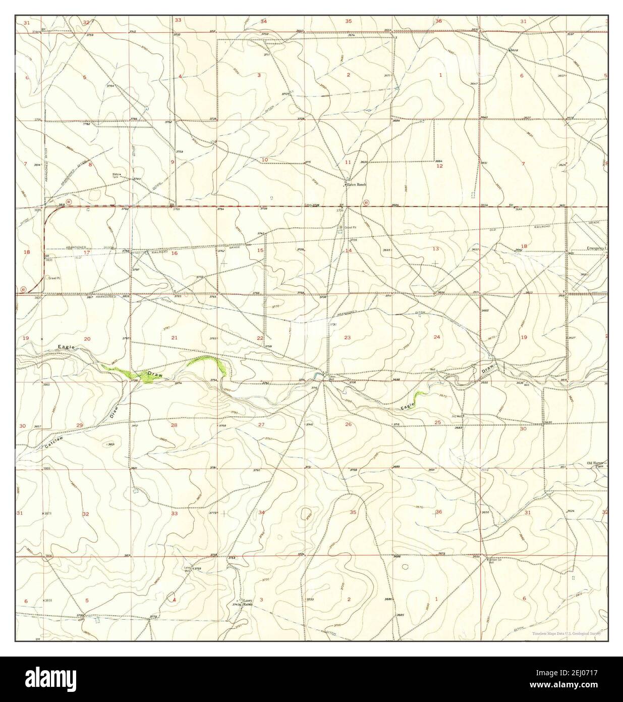 Hope SE, New Mexico, map 1956, 1:24000, United States of America by Timeless Maps, data U.S. Geological Survey Stock Photo