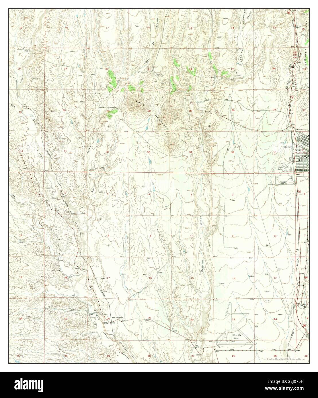 Map of hurley new mexico hires stock photography and images Alamy