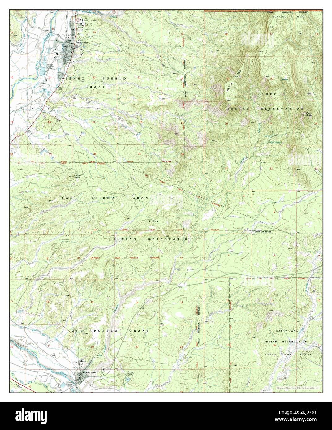 Jemez Pueblo, New Mexico, map 2002, 124000, United States of America