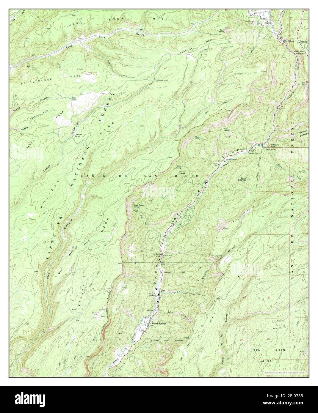 Jemez springs map Cut Out Stock Images & Pictures Alamy