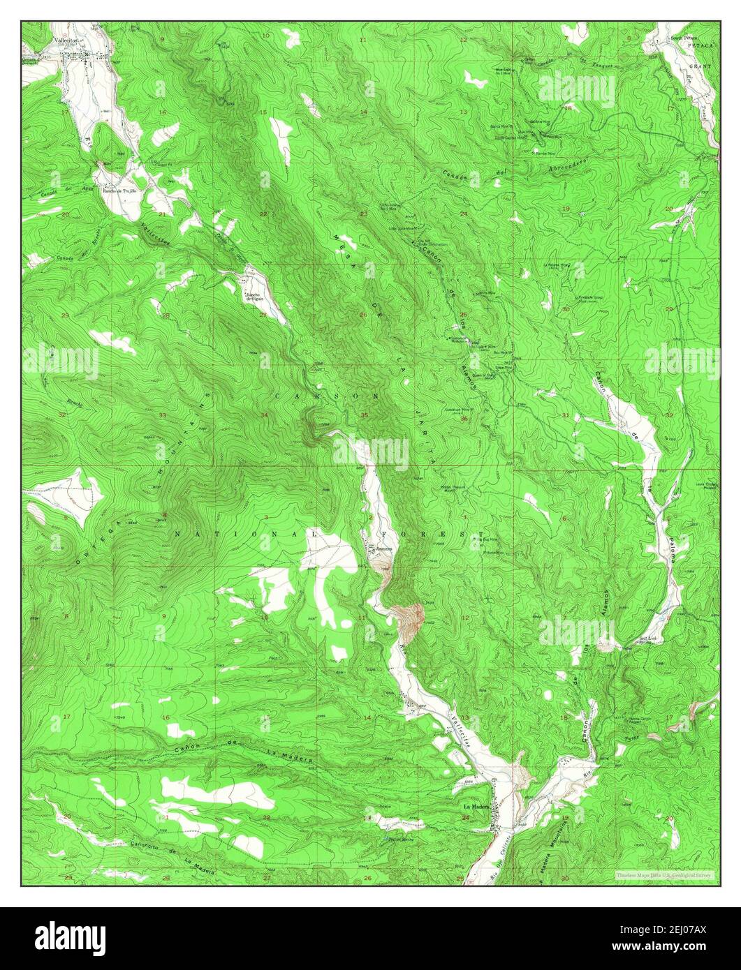 La Madera, New Mexico, map 1953, 124000, United States of America by