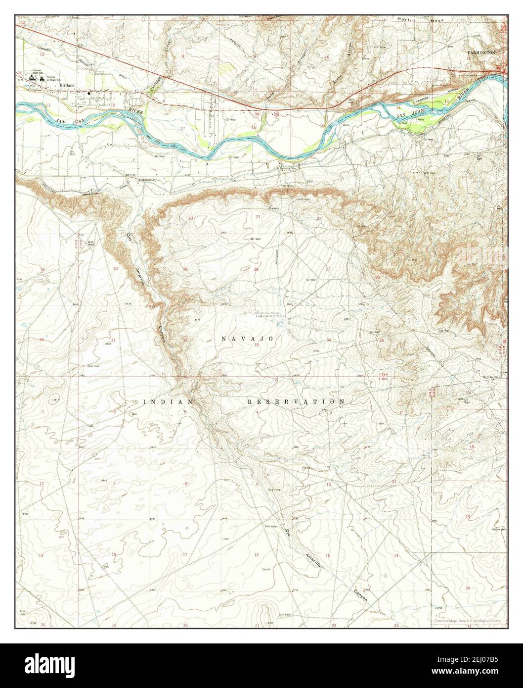 Map of kirtland Cut Out Stock Images & Pictures Alamy