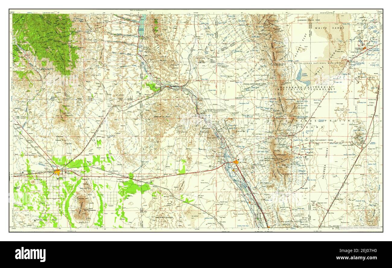 Las cruces new mexico map hi res stock photography and images alamy