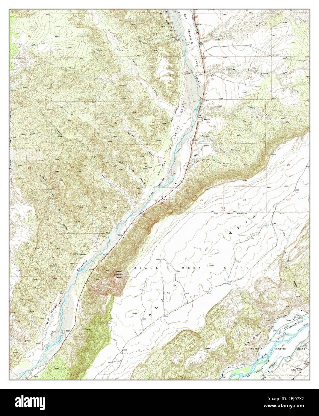 Lyden, New Mexico, map 1953, 124000, United States of America by
