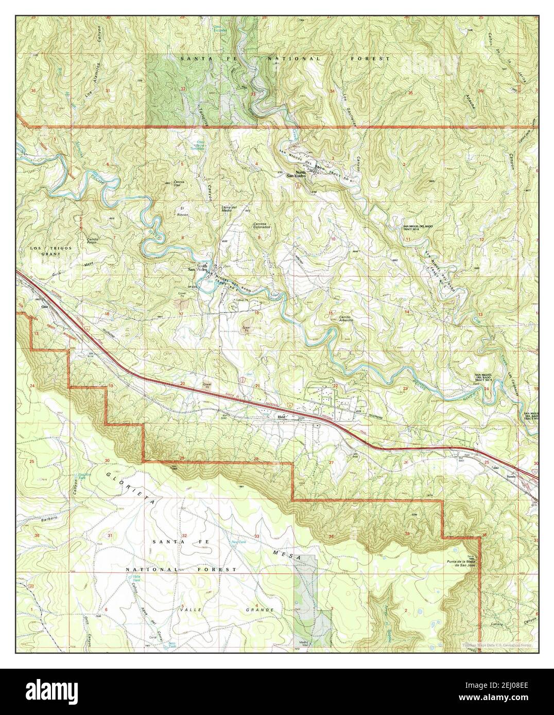 Map of san ysidro new mexico hires stock photography and images Alamy